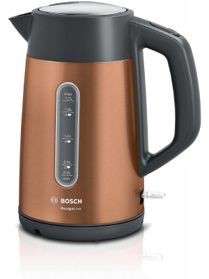 Bosch TWK4P439GB DesignLine Plus Copper Stainless Steel Cordless Kettle