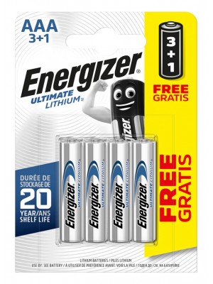 Energizer AAA Ultimate Lithium Battery (Pack of 4)