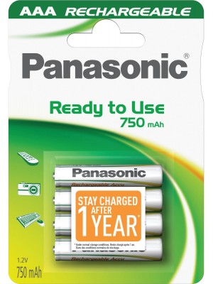 Panasonic AAA NiMH Ready To Use Rechargeable Batteries