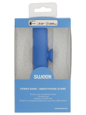 Sweex 2500mAh Power Bank and Smartphone Stand