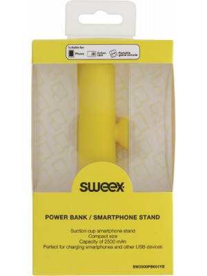 Sweex 2500mAh Power Bank and Smartphone Stand