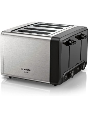 Bosch TAT4P440GB DesignLine 4 Slice Toaster - Stainless Steel